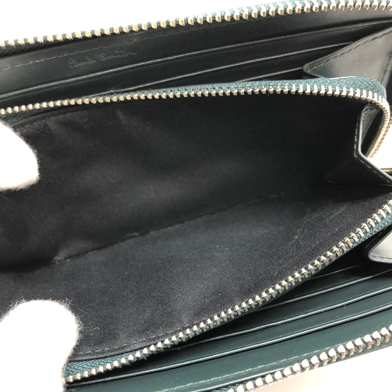 【中古品】【メンズ/レディース】 PAUL SMITH ポール・スミス MARKETRY STRIPE RABBIT ZIP-AROUND LONG WALLET 873-920 P657 マーケトリーストライプラビット 長財布 200-260716-rs-03-fur カラー：グリーン 万代Net店