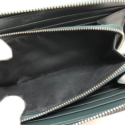 【中古品】【メンズ/レディース】 PAUL SMITH ポール・スミス MARKETRY STRIPE RABBIT ZIP-AROUND LONG WALLET 873-920 P657 マーケトリーストライプラビット 長財布 200-260716-rs-03-fur カラー：グリーン 万代Net店