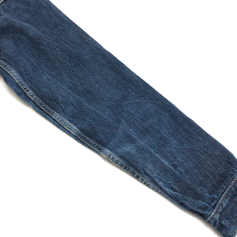 【現状渡し品】【メンズ】 EVISU エヴィス 新恵美寿神頭 LOT1008 デニムジャケット Gジャン アウター 古着 145-261009-rs-03-fur サイズ：38 カラー：インディゴ 万代Net店