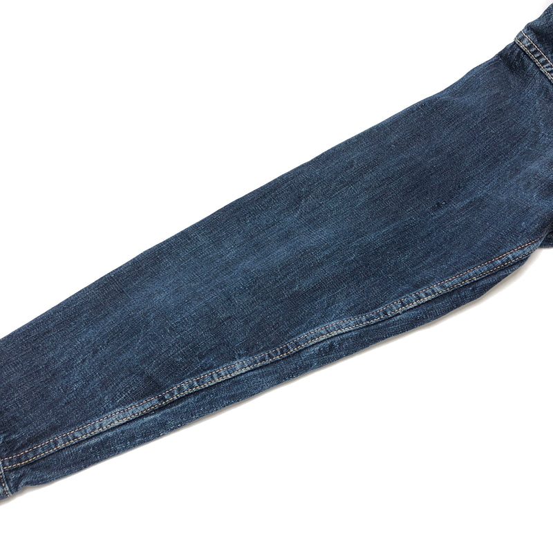 【現状渡し品】【メンズ】 EVISU エヴィス 新恵美寿神頭 LOT1008 デニムジャケット Gジャン アウター 古着 145-261009-rs-03-fur サイズ：38 カラー：インディゴ 万代Net店
