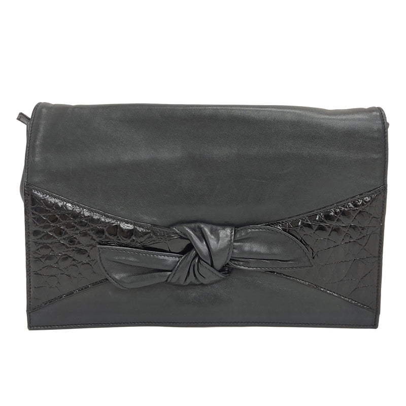 【中古品】【レディース】 OLD GUCCI オールドグッチ SHOULDER BAG ショルダーバッグ ポシェット 鞄 ヴィンテージ 180-260716-rs-04-fur カラー：ブラック 万代Net店
