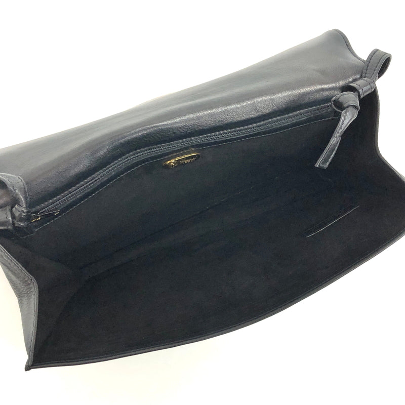 【中古品】【レディース】 OLD GUCCI オールドグッチ SHOULDER BAG ショルダーバッグ ポシェット 鞄 ヴィンテージ 180-260716-rs-04-fur カラー：ブラック 万代Net店