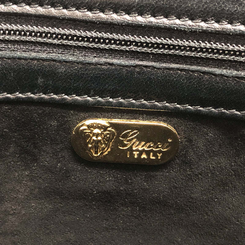 【中古品】【レディース】 OLD GUCCI オールドグッチ SHOULDER BAG ショルダーバッグ ポシェット 鞄 ヴィンテージ 180-260716-rs-04-fur カラー：ブラック 万代Net店