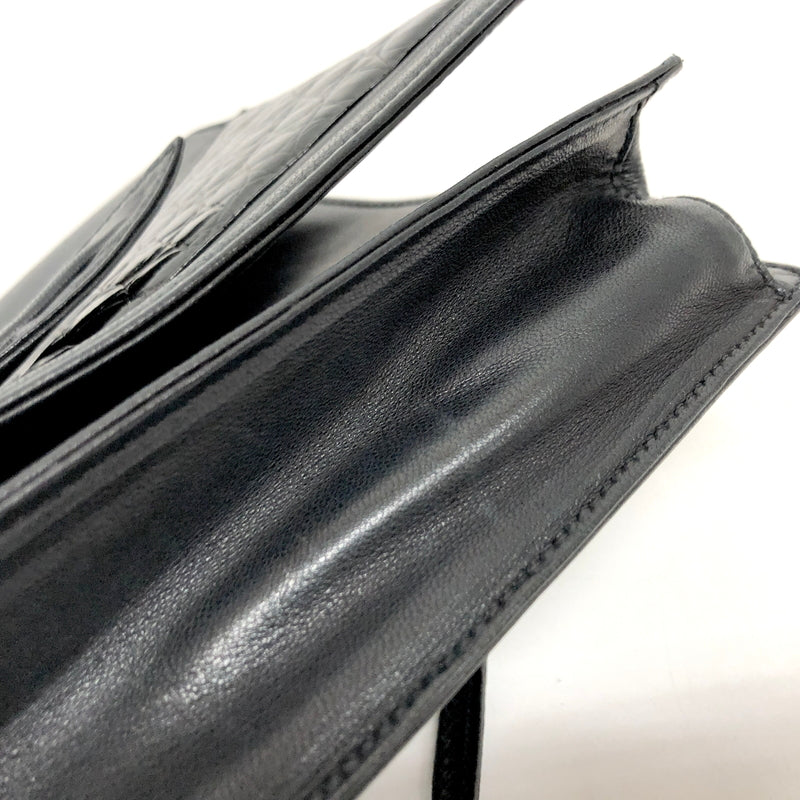 【中古品】【レディース】 OLD GUCCI オールドグッチ SHOULDER BAG ショルダーバッグ ポシェット 鞄 ヴィンテージ 180-260716-rs-04-fur カラー：ブラック 万代Net店