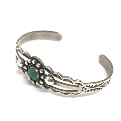 【中古品】【メンズ/レディース】 FRED HARVEY STYLE BANGLE バングル ブレスレット ヴィンテージ アクセサリー 191-260716-rs-05-fur カラー：シルバー/グリーン 万代Net店