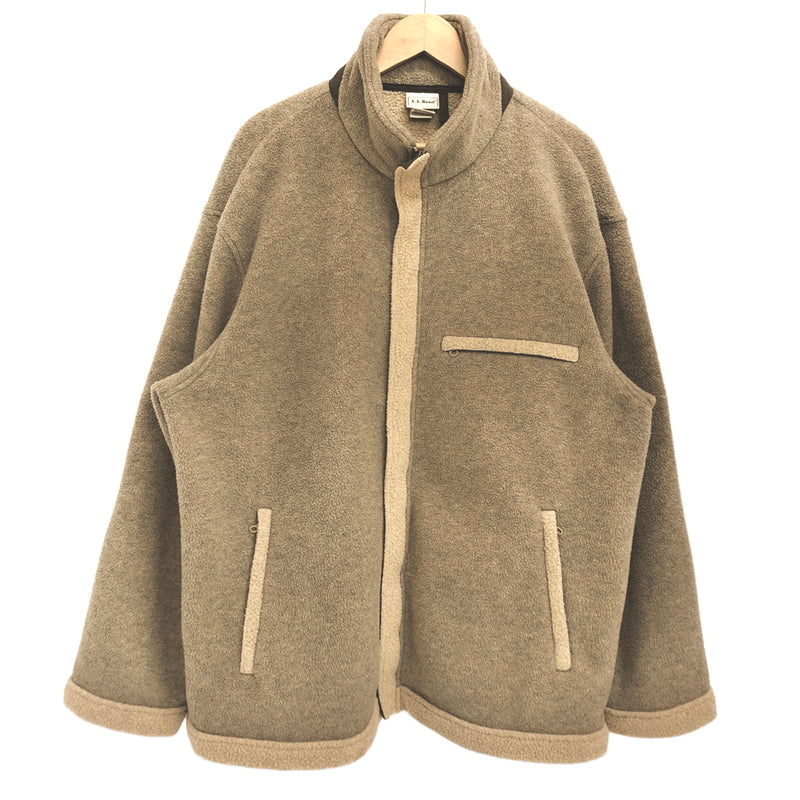 【現状渡し品】【メンズ】 L.L.BEAN エルエルビーン 90S ZIP UP BOA FLEECE JACKET フリースジャケット アウター 古着 ヴィンテージ 146-261014-rs-02-fur サイズ：L カラー：ベージュ系 万代Net店