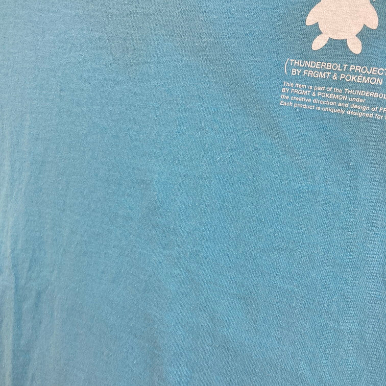【中古品】【メンズ】 THUNDERBOLT PROJECT BY FRGMT&POKEMON 21SS ポッチャマ TEE Tシャツ 142-260117-WA-03-iwa サイズ：M カラー：ライトブルー 万代Net店