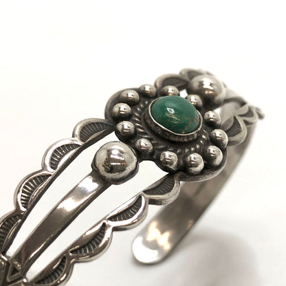【中古品】【メンズ/レディース】 FRED HARVEY STYLE BANGLE バングル ブレスレット ヴィンテージ アクセサリー 191-260716-rs-05-fur カラー：シルバー/グリーン 万代Net店