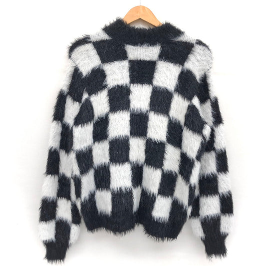 【中古品】【レディース】 CANDY STRIPPER キャンディストリッパー FLUFFY PATTERN KNIT 1206807 シャギーニット セーター トップス 170-241227-rs-03-fur サイズ：2 カラー：ブラック/ホワイト 万代Net店