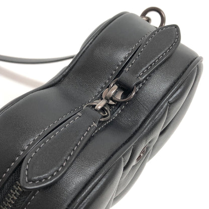 【中古品】【レディース】 COACH コーチ HEART QUILTING CROSSBODY H2281-CE725 ハート キルティング クロスボディ ショルダーバッグ ポシェット 鞄 180-260716-rs-06-fur カラー：ブラック 万代Net店