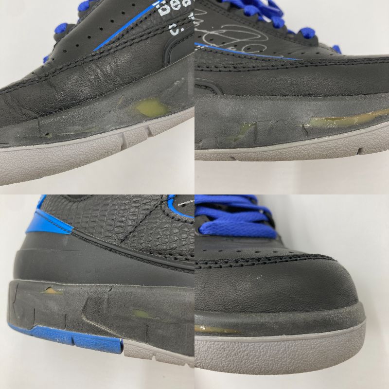 【中古品】【メンズ】 NIKE ナイキ NIKE × OFF WHITE ナイキ オフホワイト DJ4375-004 AIR JORDAN 2 RETRO LOW SP エアジョーダン レトロ ロー 靴 シューズ スニーカー 160-241210-OR-03-iwa サイズ：25.5cm カラー：青/黒系 万代Net店
