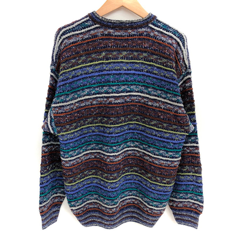 【中古品】【メンズ】 Fantasie di Settembre ファンタジーディセッティンヴレ 3D ニット セーター 長袖 トップス 古着 ヴィンテージ 146-260428-rs-01-fur サイズ：48 カラー：マルチカラー 万代Net店