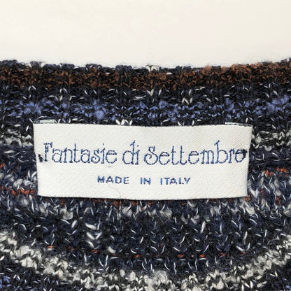【中古品】【メンズ】 Fantasie di Settembre ファンタジーディセッティンヴレ 3D ニット セーター 長袖 トップス 古着 ヴィンテージ 146-260428-rs-01-fur サイズ：48 カラー：マルチカラー 万代Net店