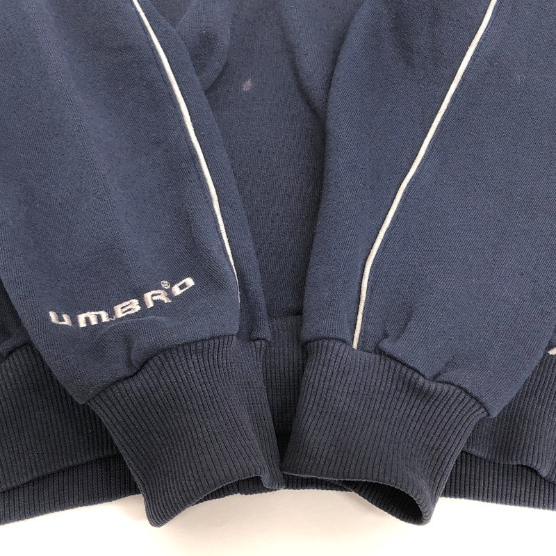 【現状渡し品】【メンズ/レディース】 UMBRO アンブロ 90-00S LOGO SWEATSHIRT スウェット トレーナー 長袖 トップス 古着 ヴィンテージ 146-260428-rs-02-fur サイズ：ASIA M カラー：ネイビー 万代Net店