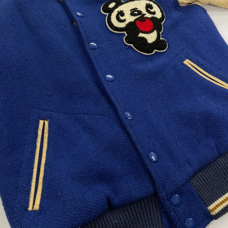 【現状渡し品】【レディース】 HYSTERIC GLAMOUR ヒステリックグラマー PANDA STADIUM JUMPER 2AB-3270 パンダ スタジアム ジャケット スタジャン ライトアウター 168-251124-yo-09-tei サイズ：FREE カラー：ブルー 万代Net店