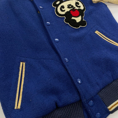 【現状渡し品】【レディース】 HYSTERIC GLAMOUR ヒステリックグラマー PANDA STADIUM JUMPER 2AB-3270 パンダ スタジアム ジャケット スタジャン ライトアウター 168-251124-yo-09-tei サイズ：FREE カラー：ブルー 万代Net店
