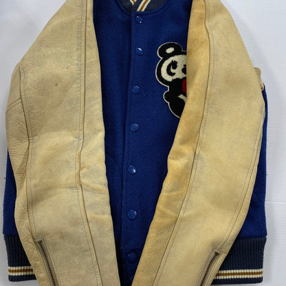 【現状渡し品】【レディース】 HYSTERIC GLAMOUR ヒステリックグラマー PANDA STADIUM JUMPER 2AB-3270 パンダ スタジアム ジャケット スタジャン ライトアウター 168-251124-yo-09-tei サイズ：FREE カラー：ブルー 万代Net店