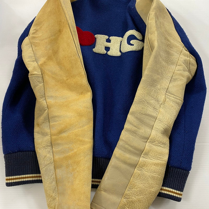 【現状渡し品】【レディース】 HYSTERIC GLAMOUR ヒステリックグラマー PANDA STADIUM JUMPER 2AB-3270 パンダ スタジアム ジャケット スタジャン ライトアウター 168-251124-yo-09-tei サイズ：FREE カラー：ブルー 万代Net店