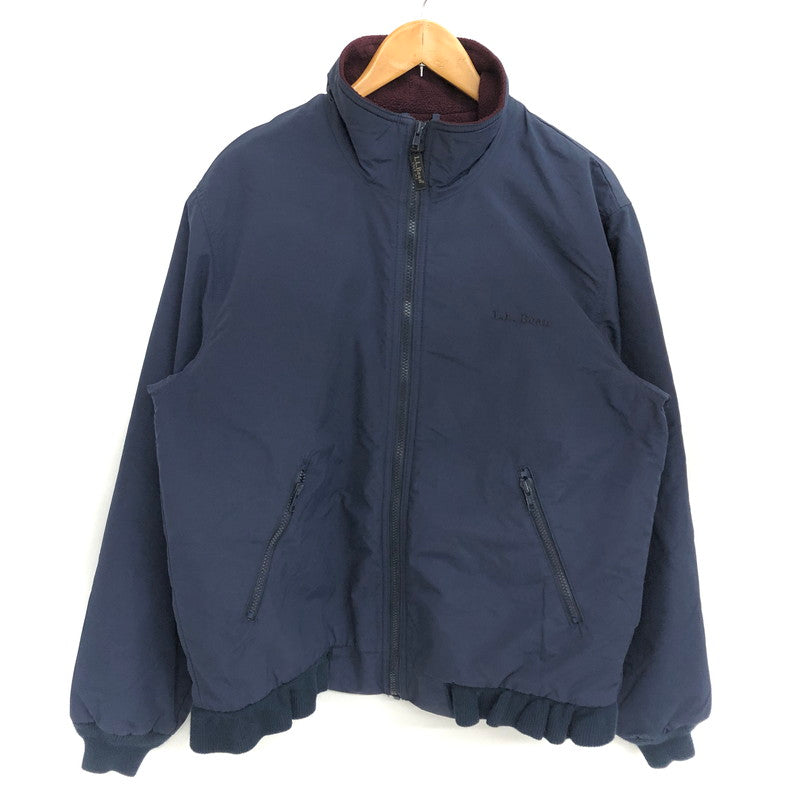【現状渡し品】【メンズ】 L.L.BEAN エルエルビーン WARM-UP JACKET ウォームアップ ジャケット アウター 古着 ヴィンテージ系 146-260428-rs-04-fur サイズ：M カラー：ネイビー 万代Net店