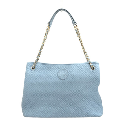 【中古品】【レディース】 TORY BURCH トリーバーチ QUILTED CHAIN TOTE BAG キルティング トートバッグ ショルダーバッグ 鞄 180-260716-rs-09-fur カラー：ライトブルー 万代Net店