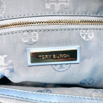 【中古品】【レディース】 TORY BURCH トリーバーチ QUILTED CHAIN TOTE BAG キルティング トートバッグ ショルダーバッグ 鞄 180-260716-rs-09-fur カラー：ライトブルー 万代Net店