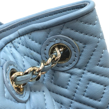 【中古品】【レディース】 TORY BURCH トリーバーチ QUILTED CHAIN TOTE BAG キルティング トートバッグ ショルダーバッグ 鞄 180-260716-rs-09-fur カラー：ライトブルー 万代Net店