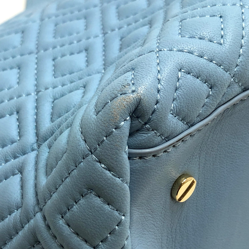 【中古品】【レディース】 TORY BURCH トリーバーチ QUILTED CHAIN TOTE BAG キルティング トートバッグ ショルダーバッグ 鞄 180-260716-rs-09-fur カラー：ライトブルー 万代Net店