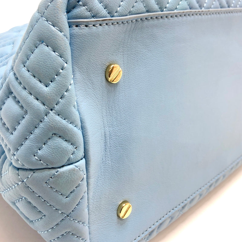 【中古品】【レディース】 TORY BURCH トリーバーチ QUILTED CHAIN TOTE BAG キルティング トートバッグ ショルダーバッグ 鞄 180-260716-rs-09-fur カラー：ライトブルー 万代Net店