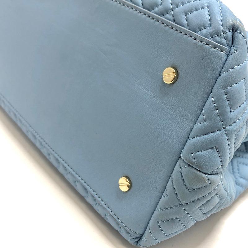 【中古品】【レディース】 TORY BURCH トリーバーチ QUILTED CHAIN TOTE BAG キルティング トートバッグ ショルダーバッグ 鞄 180-260716-rs-09-fur カラー：ライトブルー 万代Net店