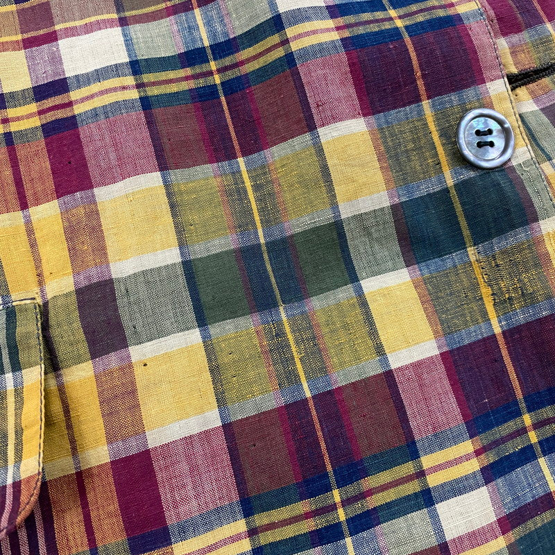 【中古品】【メンズ】 Brooks Brothers ブルックスブラザーズ 70’s CHECK TAILORED JACKET VINTAGE 70年代 チェック テーラード ジャケット トップス 銀黒タグ ヴィンテージ 145-251124-yo-14-tei サイズ：W32 カラー：マルチ 万代Net店