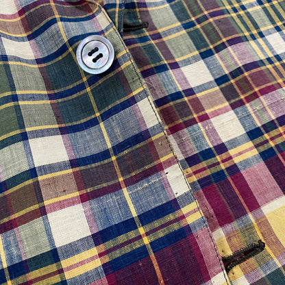 【中古品】【メンズ】 Brooks Brothers ブルックスブラザーズ 70’s CHECK TAILORED JACKET VINTAGE 70年代 チェック テーラード ジャケット トップス 銀黒タグ ヴィンテージ 145-251124-yo-14-tei サイズ：W32 カラー：マルチ 万代Net店