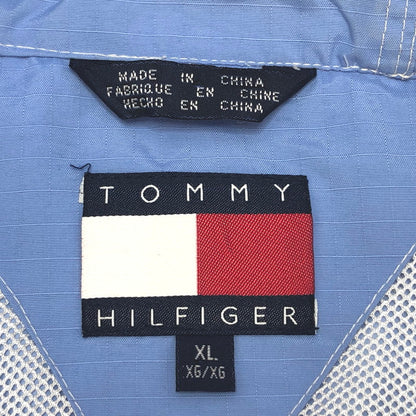 【現状渡し品】【メンズ】 TOMMY HILFIGER トミーヒルフィガー ANORAK PARKA アノラック パーカ プルオーバー ナイロンジャケット アウターヴィンテージ系 146-251121-rs-06-fur サイズ：XL カラー：ブルー・サックス系 万代Net店