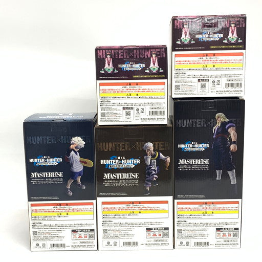 【中古美品】 BANDAI 一番くじ HUNTER×HUNTER B/C/D/E賞 ゼノ/シルバ/キルア/ナニカ ゾルディック フィギュア 計５点セット 051-260702-mo-01-fur 万代Net店