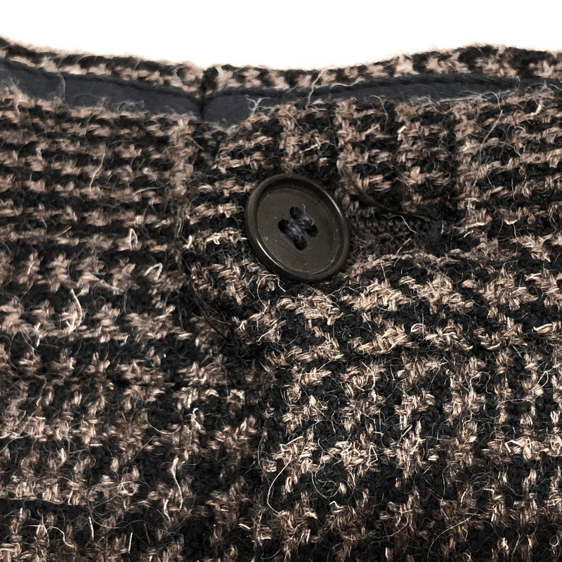 【中古品】【メンズ】 JUN MEN ジュンメン VINTAGE MODE WOOL CHECK PANTS チェック パンツ ボトムス 古着 ヴィンテージ 157-260428-rs-06-fur サイズ：74 カラー：ブラウン系 万代Net店