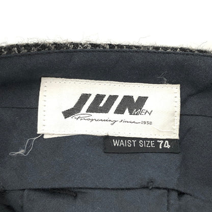 【中古品】【メンズ】 JUN MEN ジュンメン VINTAGE MODE WOOL CHECK PANTS チェック パンツ ボトムス 古着 ヴィンテージ 157-260428-rs-06-fur サイズ：74 カラー：ブラウン系 万代Net店