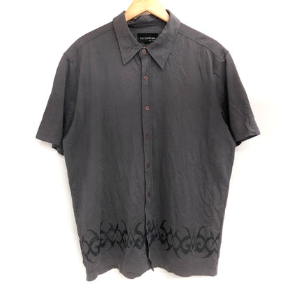 【現状渡し品】【メンズ】 kenjiurban S/S SHIRT 半袖 シャツ 古着 トップス ヴィンテージ系 146-251121-rs-07-fur サイズ：XL カラー：グレー 万代Net店