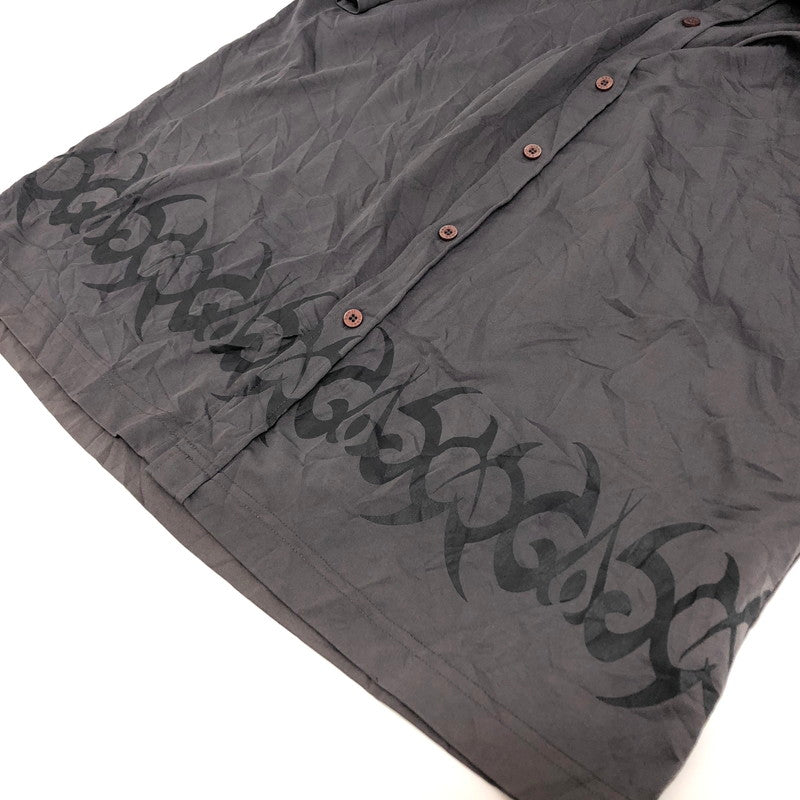 【現状渡し品】【メンズ】 kenjiurban S/S SHIRT 半袖 シャツ 古着 トップス ヴィンテージ系 146-251121-rs-07-fur サイズ：XL カラー：グレー 万代Net店