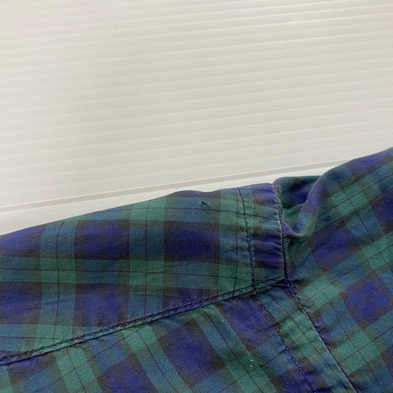 【中古品】【メンズ】 Brooks Brothers ブルックスブラザーズ 90’s MAKERS LS SHIRT 90年代 メイカーズ ロングスリーブ シャツ 長袖 トップス 145-251124-yo-17-tei サイズ：16-R カラー：ブルー/グリーン 万代Net店