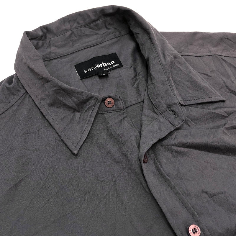 【現状渡し品】【メンズ】 kenjiurban S/S SHIRT 半袖 シャツ 古着 トップス ヴィンテージ系 146-251121-rs-07-fur サイズ：XL カラー：グレー 万代Net店