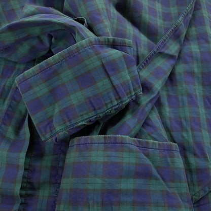 【中古品】【メンズ】 Brooks Brothers ブルックスブラザーズ 90’s MAKERS LS SHIRT 90年代 メイカーズ ロングスリーブ シャツ 長袖 トップス 145-251124-yo-17-tei サイズ：16-R カラー：ブルー/グリーン 万代Net店