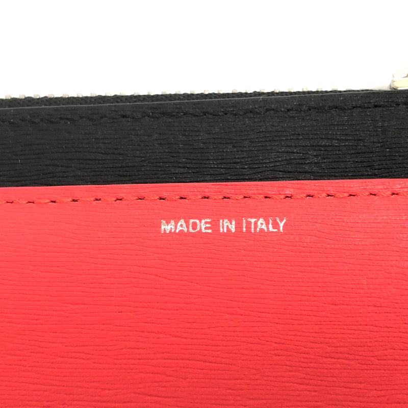【中古美品】【メンズ/レディース】 PAUL SMITH ポール・スミス WALLET POUCH STRAW M1A-6136-ASTRGS コインケース ウォレットポーチ 小銭入れ カード入れ 200-260721-rs-01-fur カラー：ブラック/コーラル/グレー 万代Net店