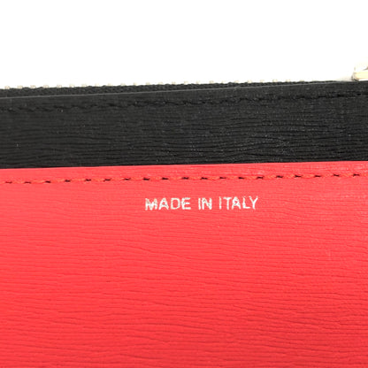 【中古美品】【メンズ/レディース】 PAUL SMITH ポール・スミス WALLET POUCH STRAW M1A-6136-ASTRGS コインケース ウォレットポーチ 小銭入れ カード入れ 200-260721-rs-01-fur カラー：ブラック/コーラル/グレー 万代Net店