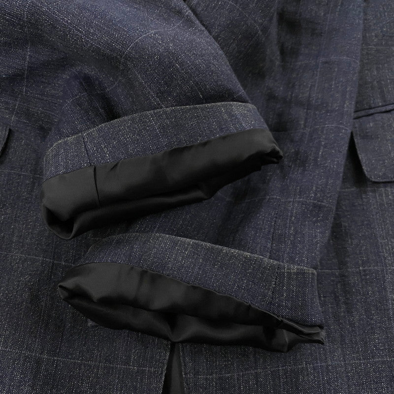 【中古品】【メンズ】 BROOKS BROTHERS ブルックスブラザーズ TAILORED JACKET テーラード ジャケット アウター 三角タグ 145-260821-SH-20-hon サイズ：38SHT 32W カラー：スモーキーネイビー(グレー/ネイビー系) 万代Net店