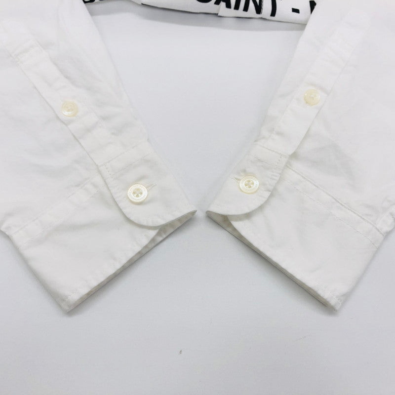 【中古美品】【メンズ】 NEIGHBORHOOD ネイバーフッド × YOHJI YAMAMOTO 242BEYYN-SHM01S ヨウジヤマモト プリント シャツ 長袖 トップス 140-250518-hn-01-fur サイズ：M カラー：ホワイト 万代Net店