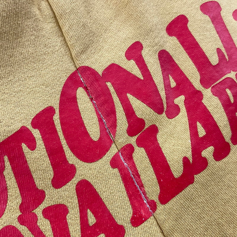 【中古品】【メンズ】 EMOTIONALLY UNAVAILABLE エモーショナリー アンアベイラブル EU WAVY SCRIPT SWEAT SHORT EU-S22-0000-033 スクリプト スウェット ショーツ ボトムス ハーフパンツ ショートパンツ 152-251124-yo-21-tei サイズ：L カラー：イエロー 万代Net店