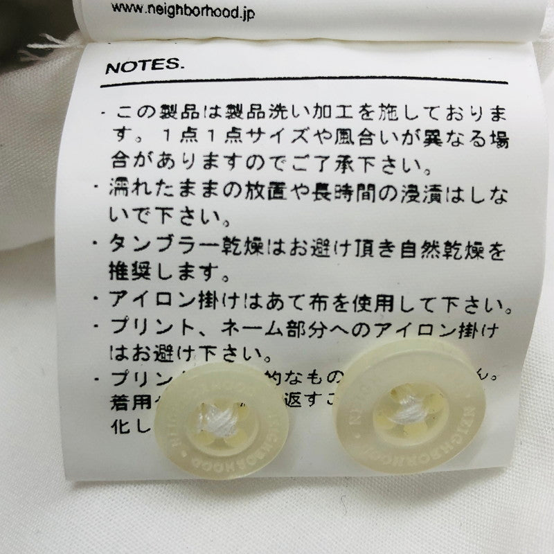 【中古美品】【メンズ】 NEIGHBORHOOD ネイバーフッド × YOHJI YAMAMOTO 242BEYYN-SHM01S ヨウジヤマモト プリント シャツ 長袖 トップス 140-250518-hn-01-fur サイズ：M カラー：ホワイト 万代Net店