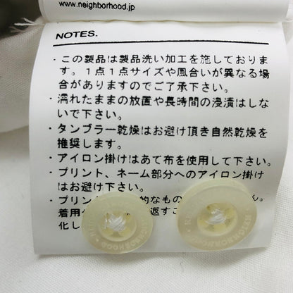 【中古美品】【メンズ】 NEIGHBORHOOD ネイバーフッド × YOHJI YAMAMOTO 242BEYYN-SHM01S ヨウジヤマモト プリント シャツ 長袖 トップス 140-250518-hn-01-fur サイズ：M カラー：ホワイト 万代Net店