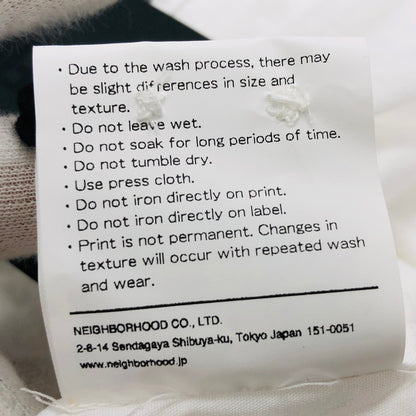 【中古美品】【メンズ】 NEIGHBORHOOD ネイバーフッド × YOHJI YAMAMOTO 242BEYYN-SHM01S ヨウジヤマモト プリント シャツ 長袖 トップス 140-250518-hn-01-fur サイズ：M カラー：ホワイト 万代Net店