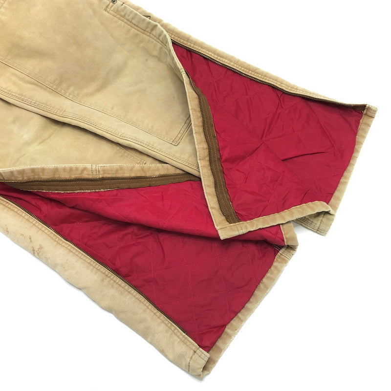 【ジャンク品】【メンズ】 Carhartt カーハート ダック地 オーバーオール ボトムス オールインワン ワークパンツ ワークウェア 古着 145-250818-rs-05-fur サイズ：不明 カラー：ベージュ 万代Net店