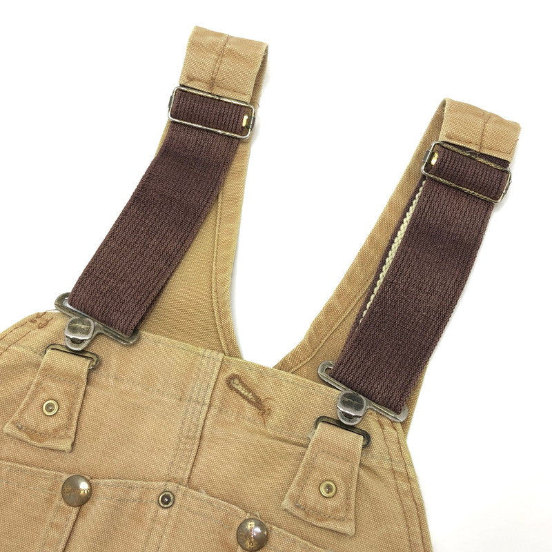 【ジャンク品】【メンズ】 Carhartt カーハート ダック地 オーバーオール ボトムス オールインワン ワークパンツ ワークウェア 古着 145-250818-rs-05-fur サイズ：不明 カラー：ベージュ 万代Net店
